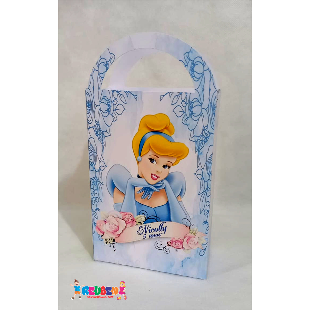 Sacola Cinderela Personalizada Lembrancinha para Aniversário