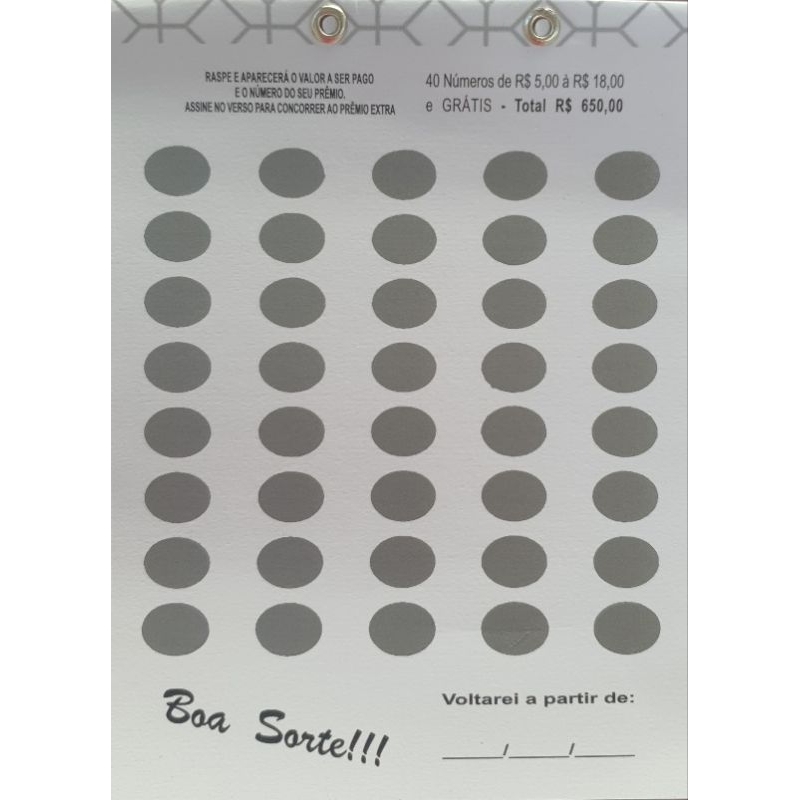 Cartela para Sorteio: Onde Comprar | BuscaProdutos