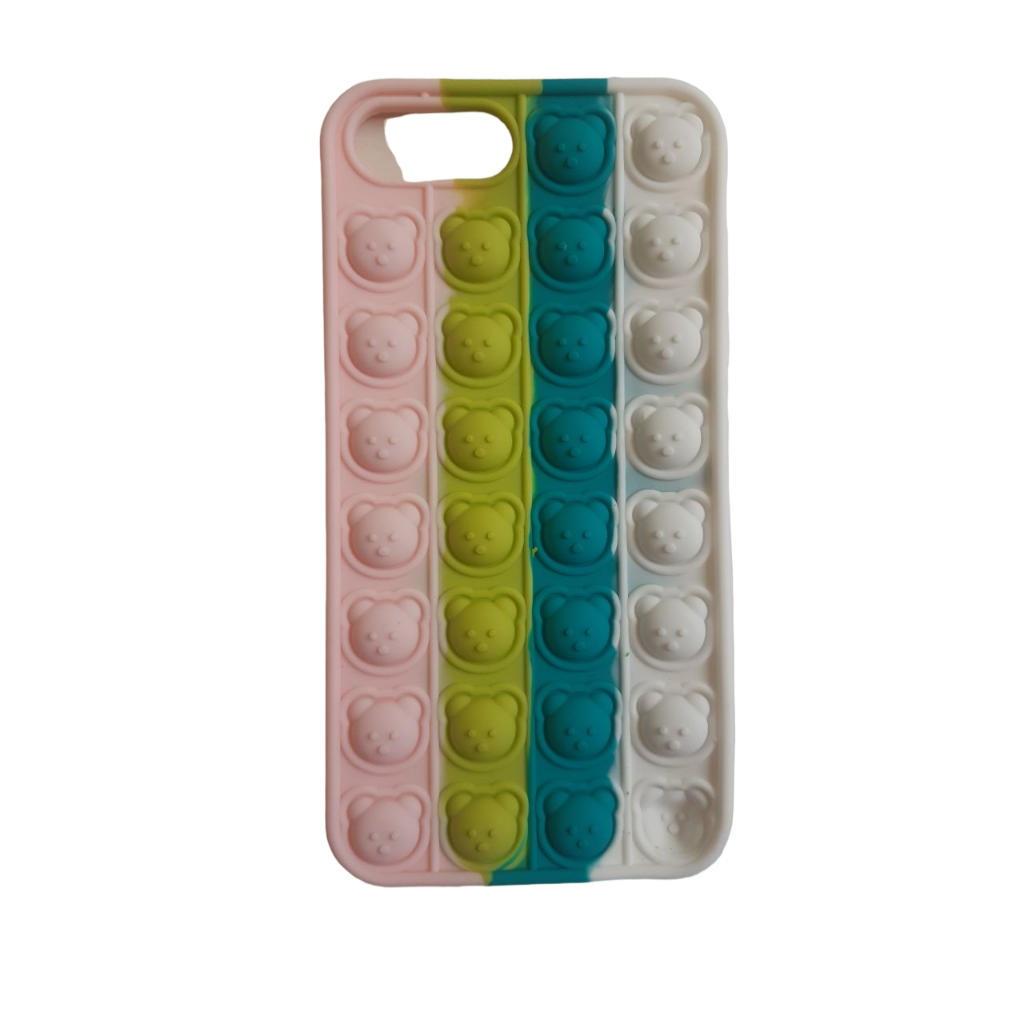 Capa Capinha Case Anti Shock Pop It Fidget Toy Push Bubble Compatível com Iphone Esta capa de telefone sensorial Push Pop com Bolhas é uma capa de celular