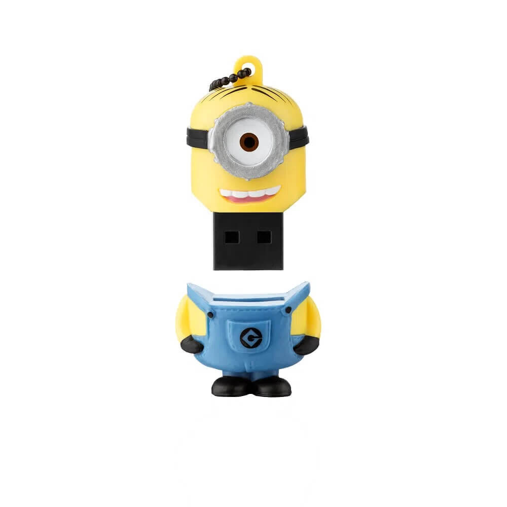 Pen Drive Minions Stuart 8GB USB Leitura 10MB/s e Gravação 3MB/s Pendrive Multilaser - PD097