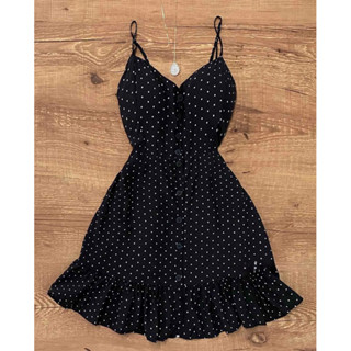 Vestido Curto Botões Alça Bojo