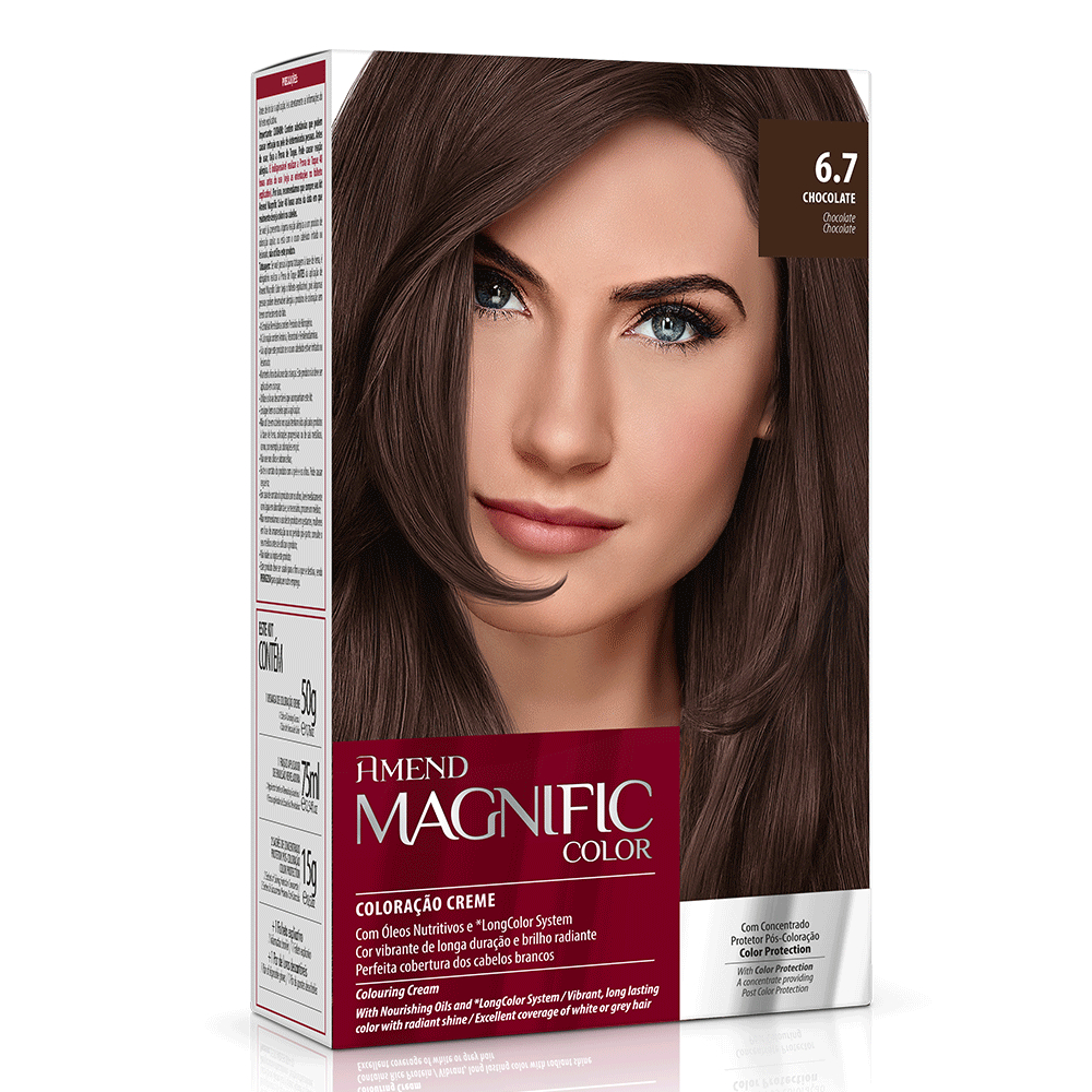 Amend Kit Coloração Magnific Color 6.7 Chocolate - Beauty