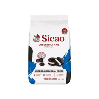Cobertura Sicao Mais Gotas Chocolate Amargo com Cacau Preto 1,01kg