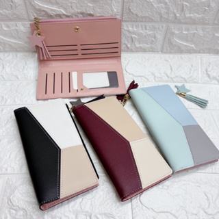 Carteira Feminina Grande Slim com Pingente - Espaço para Moedas e Cartões em Oferta na Shopee