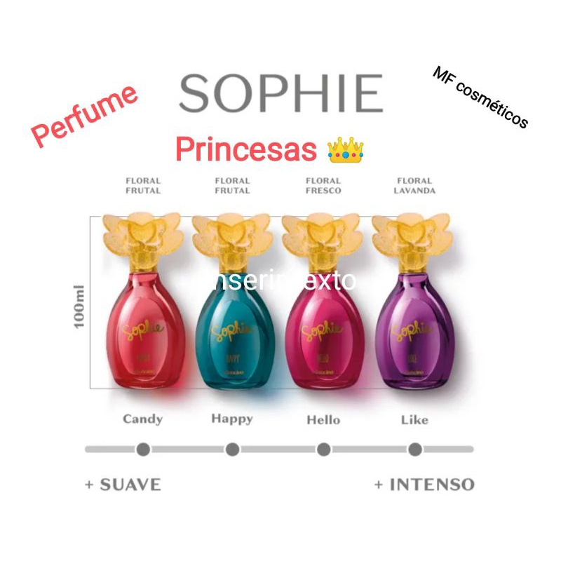 Colônia Sophie Happy - Comprar com Melhor Preço em Perfumes e Fragrâncias