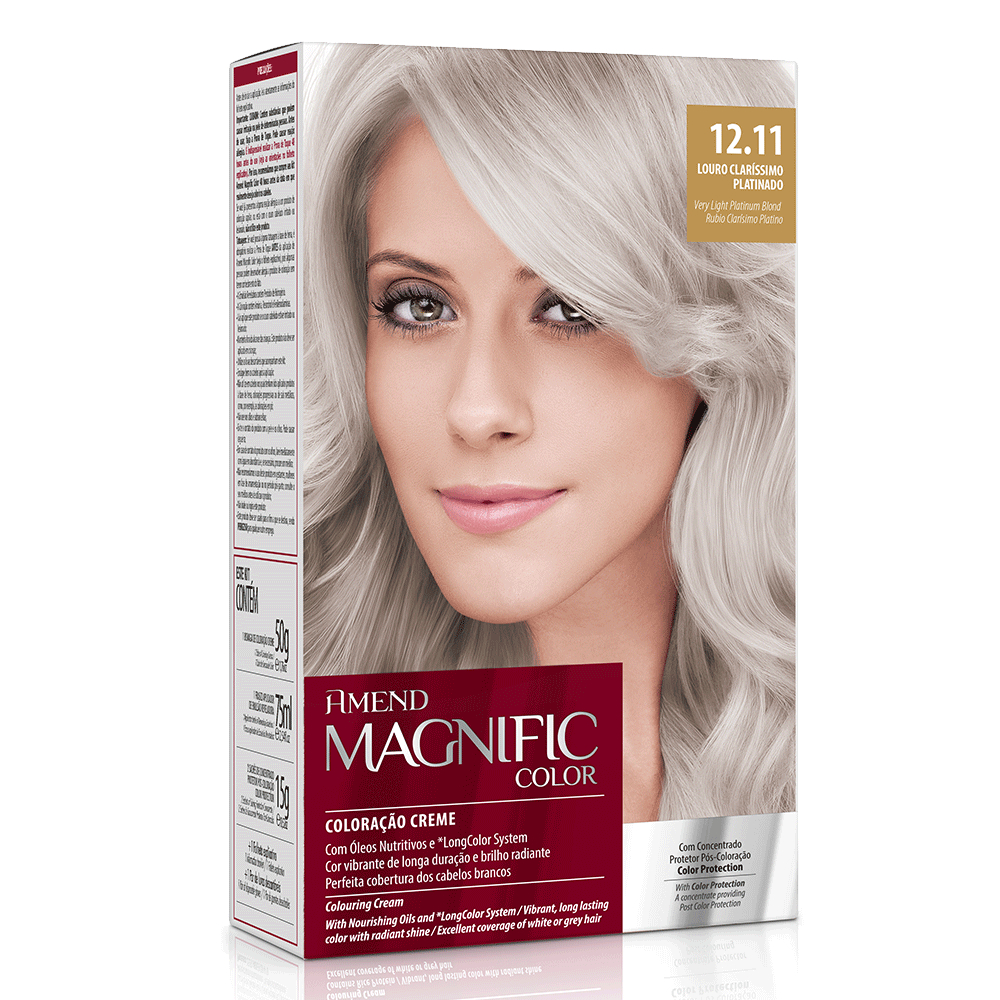Amend Coloração Magnific Color 12.11 Louro Claríssimo Platinado