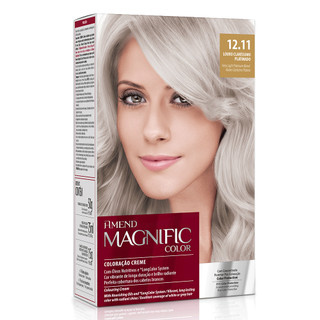 Amend Kit Coloração Magnific Color 12.11 Louro Claríssimo Platinado em Oferta na Shopee