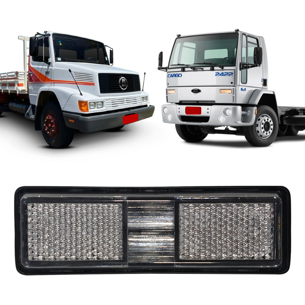 LANTERNA LATERAL ESTRIBO CAMINHÃO FORD CARGO 814 815 816 1419 PARA-CHOQUE MB 1214 1418 1618 1935 em Oferta na Shopee