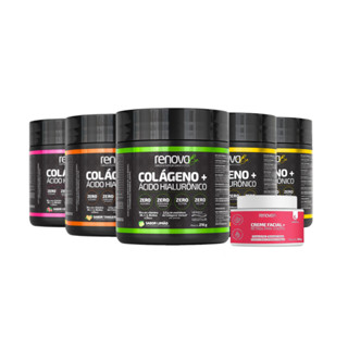 Kit 5 Colágenos Renova Be Verisol Com Ácido Hialurônico e Bitona para Cabelo, Pele e Unhas
