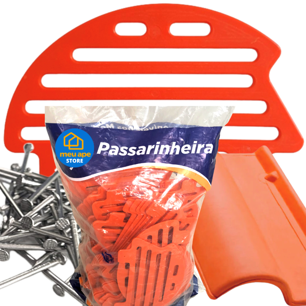 Tela Passarinheira Para Telha Americana 100un + 200 Pregos em Oferta na Shopee