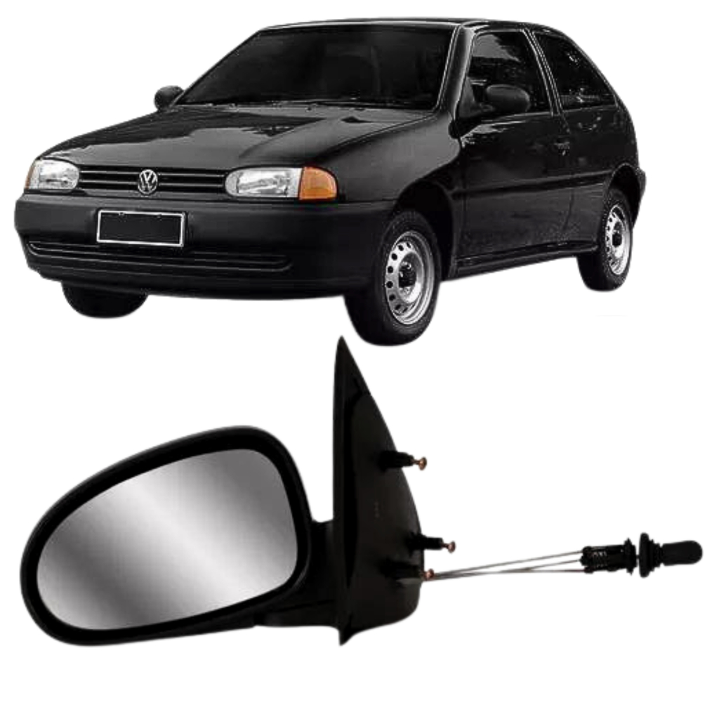 Retrovisor esquerdo Gol G2 Parati 2 portas 1995 1996 1997 1998 1999 com Controle