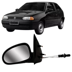 Retrovisor esquerdo Gol G2 Parati 2 portas 1995 1996 1997 1998 1999 com Controle