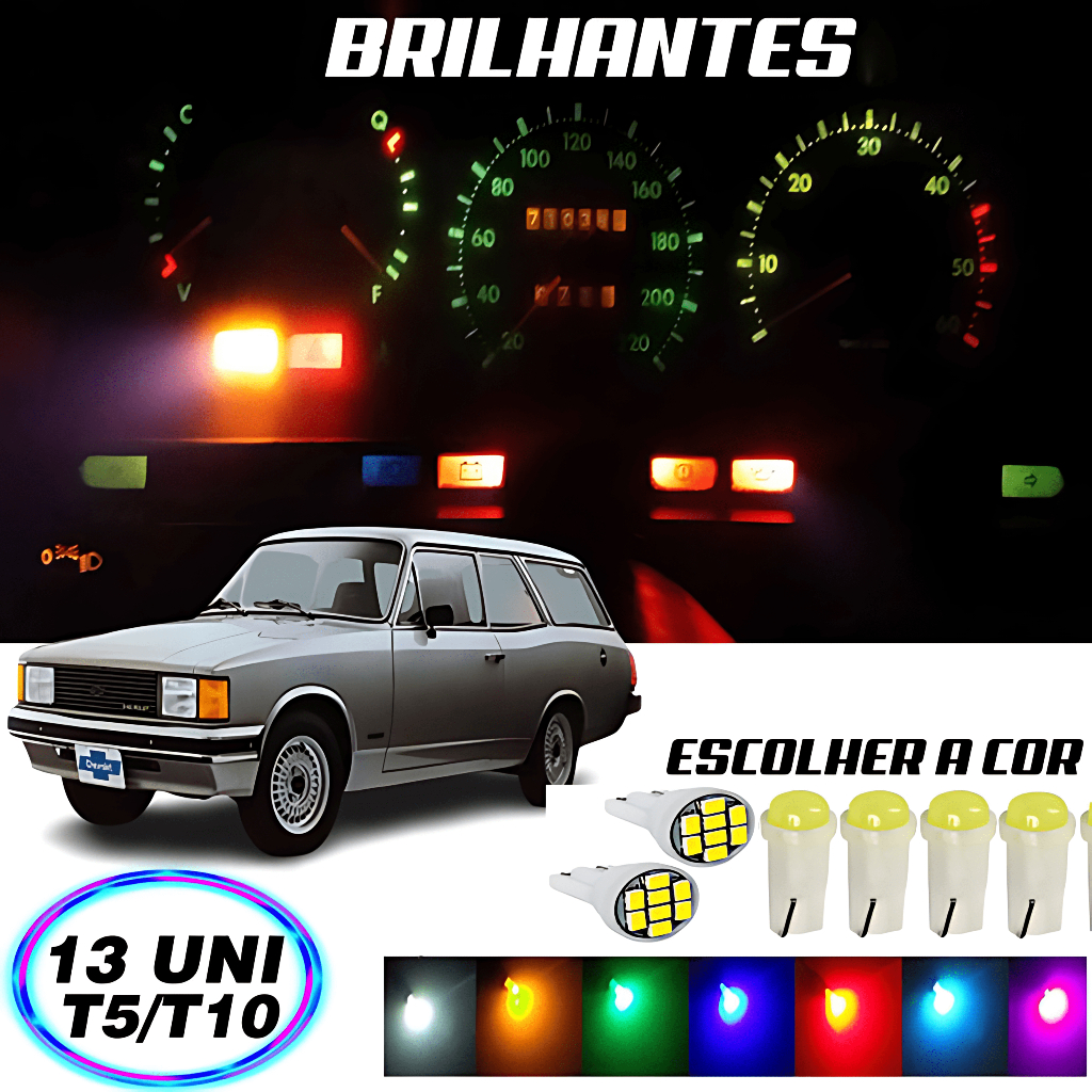 Lâmpada Painel Opala Caravan 13 Peças