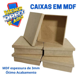 10 Unidades Caixas em MDF 20x20 Montada MENOR PREÇO lembrancinha, casamento