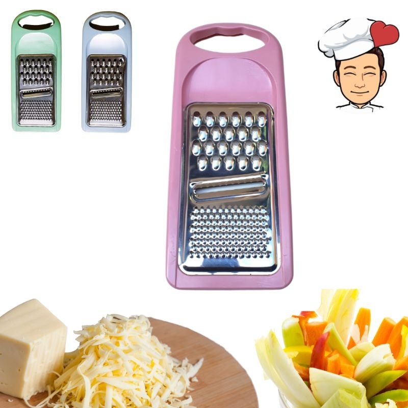 Ralador Fatiador Queijo Legumes de Inox Rosa Azul Verde em Oferta na Shopee