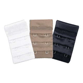 kit com 3 Extensor para Sutiã com 3 fileira e 2 gancho de  4 CM largura .