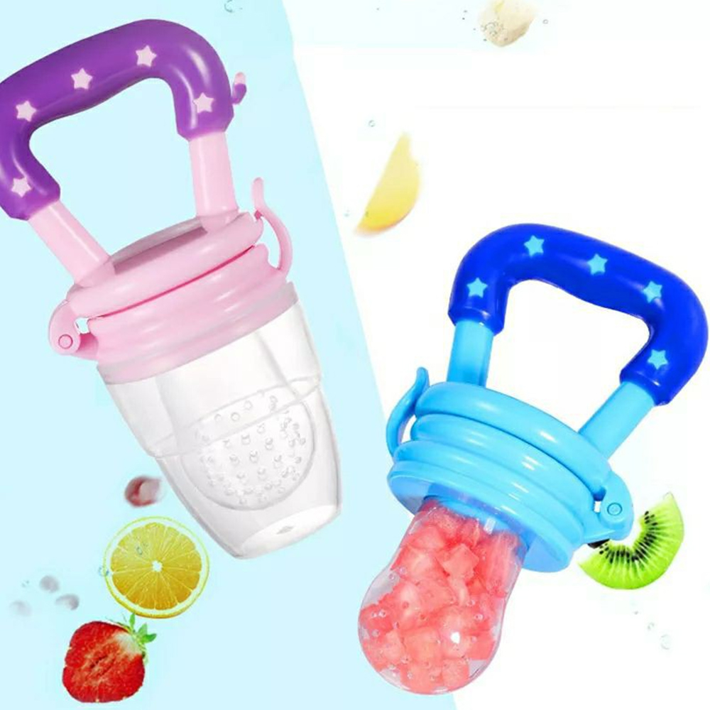 Chupeta Alimentadora Porta Frutas Bico de Silicone Menino Menina