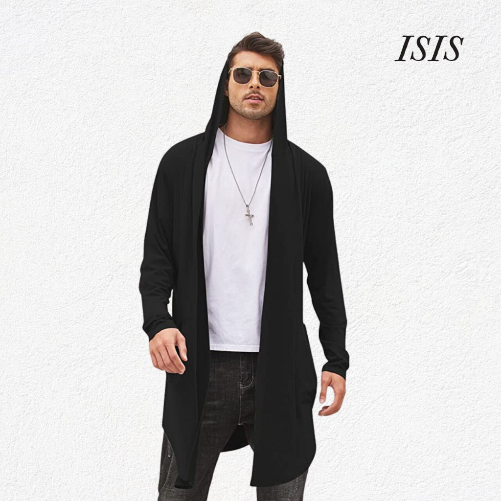 Cardigan Masculino Blazer Com Touca Estilo Slim Sobretudo em Oferta na Shopee