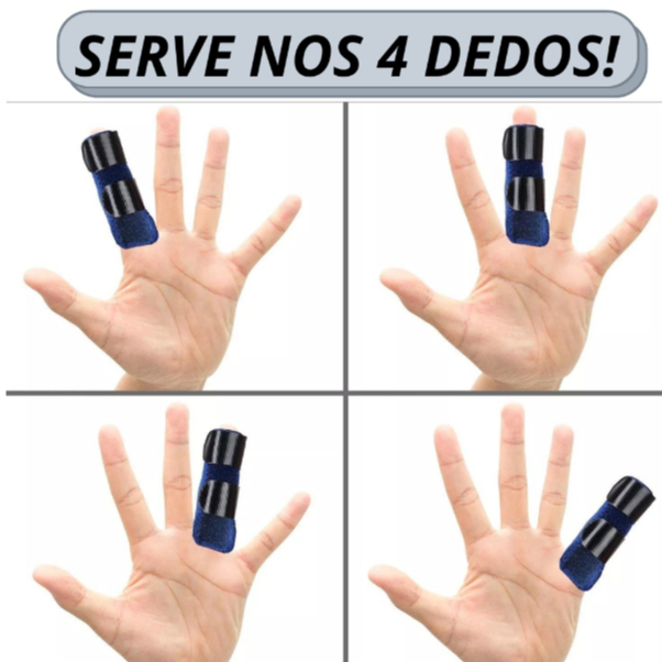 Tala De Dedo Proteção Fraturas Dor Lesão Ajustável