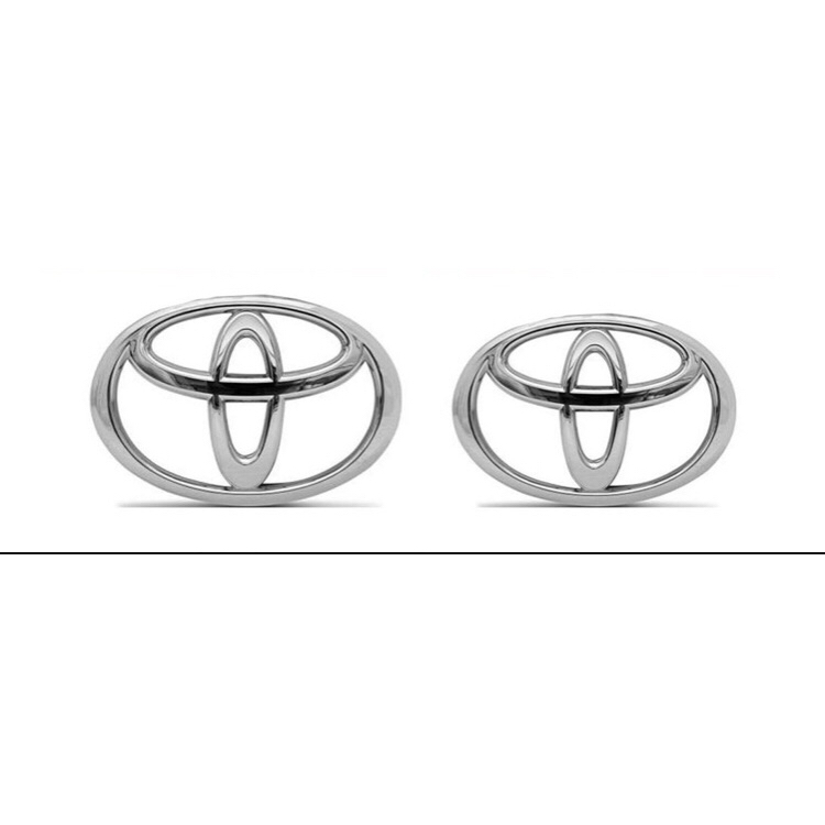 Kit Emblema Logotipo Corolla Grade e Mala Ano 03 a 09 Peça Cromada Fita 3M