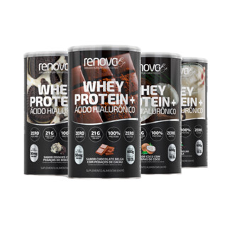 Kit 4 Whey Protein Renova Be com Ácido Hialurônico Suplemento