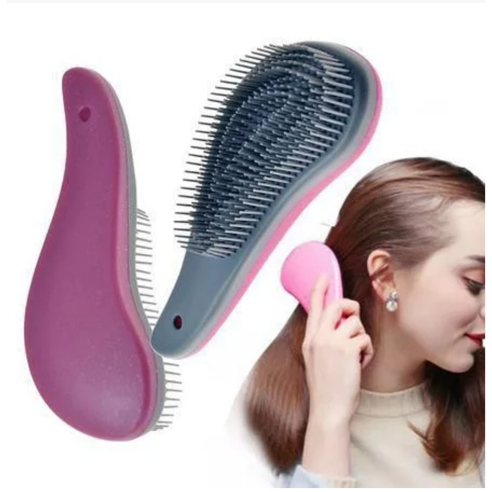 ESCOVA MÁGICA ESCOVA DESEMBARAÇADORA PARA CABELO COM CABO PARA DESEMBARAÇAR BANHO/PENTE PARA PENTEADOS/ INSTRUMENTO DE SALÃO