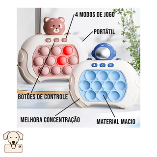 Pop It Eletrônico Brinquedo Anti Stress Adulto e Criança Pop It Fidget Toy Brinquedo Anti Stress Sensorial (Urso Marrom)