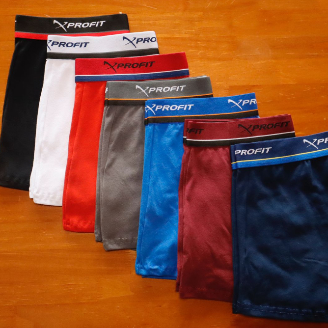 Kit 5 Cuecas Box de ALGODÃO Masculina Cueca Boxer Adulta Antialergico