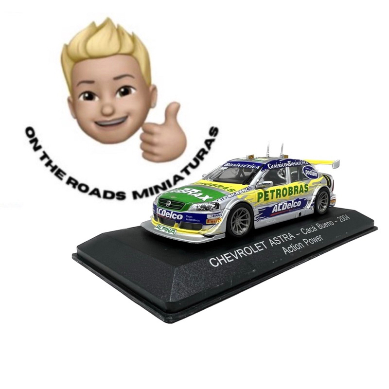 Miniatura Stock Car Chevrolet Astra - Cacá Bueno - (2004) Action Power 1/43