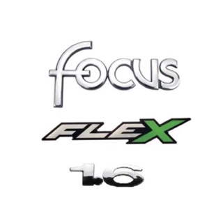 Emblema Letreiro Ford Focus 1.6 Flex Ano Modelo 01 a 09 Peça Cromada Fita 3m em Oferta na Shopee