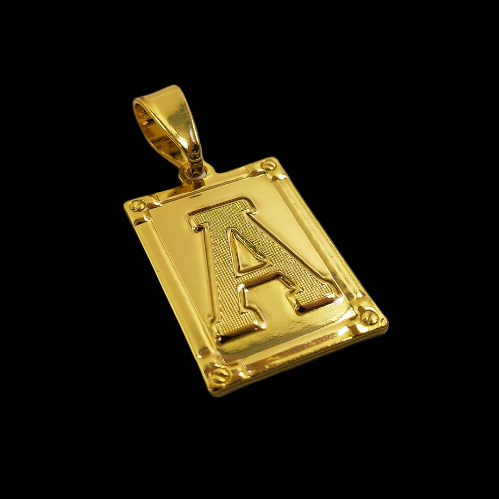 Pingente de Letra A ao Z Alta Qualidade Feito em Moeda Antiga em Oferta na Shopee