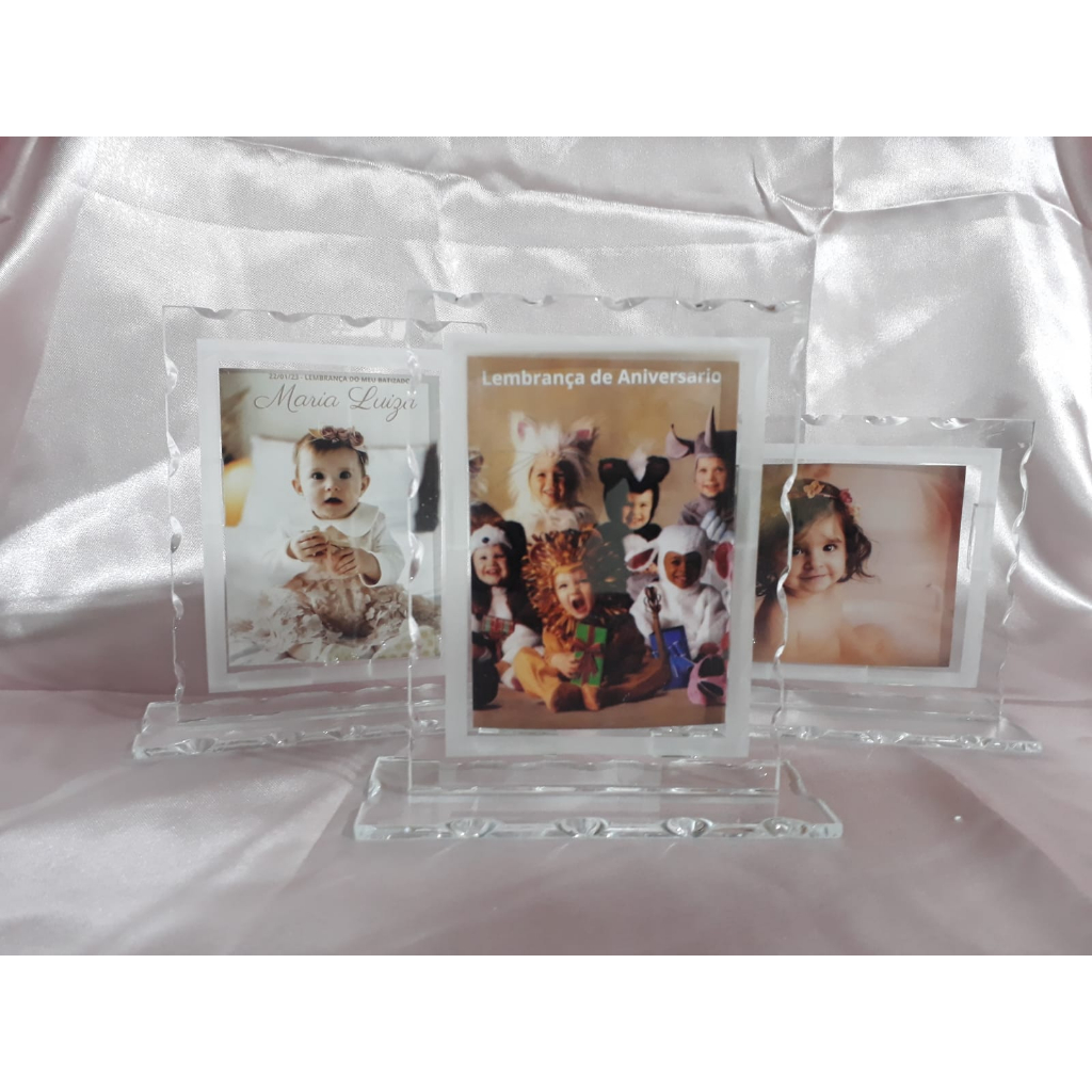 LEMBRANCINHA PORTA RETRATO VIDRO 30 UNIDADES PERSONALIZADAS