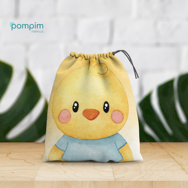 Kit Lembrancinha Sacolinha Surpresa Fazendinha, Bichinhos de tecido personalizado, para festas e aniversários.
