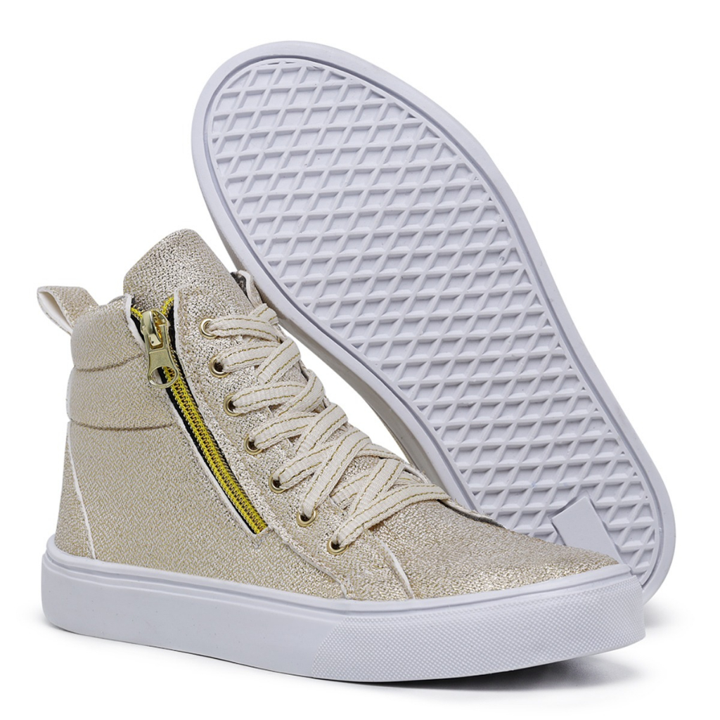 Tênis Botinha Feminina Sneaker Zíper Lateral Treino Promo várias cores em Oferta na Shopee