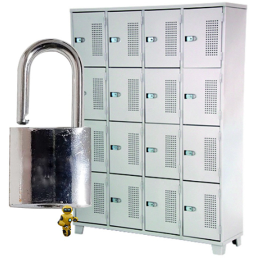 Cadeado p/ Proteção Antifurto 38mm c/ 3 chave Tetra p/ Portão Corrente Ferrolho Vitrine Armarios