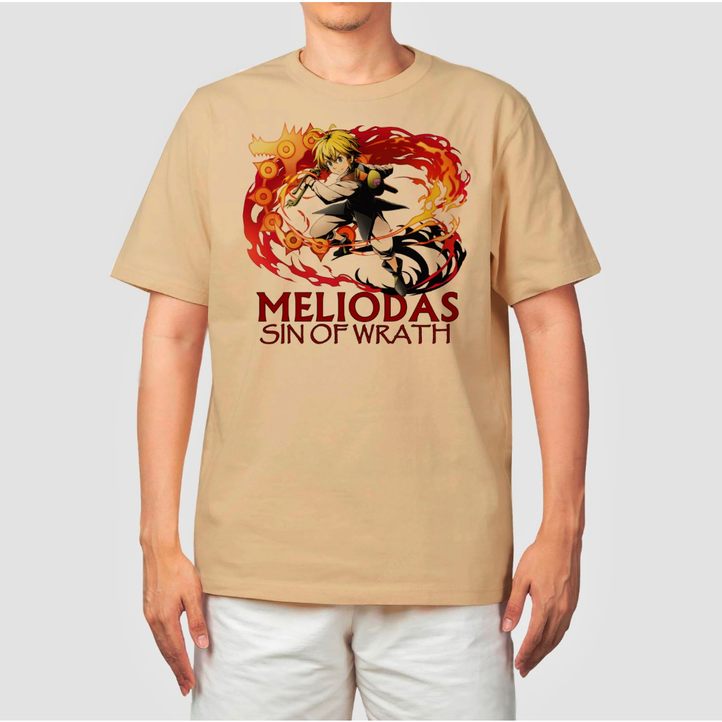 Camiseta Nanatsu No Taizai Meliodas Pecado Da Ira Anime Nerd