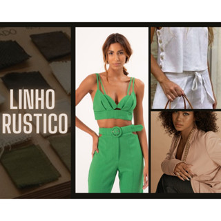 Tecido Linho Rustico - Várias Cores - (1mt x 1,50 largura)