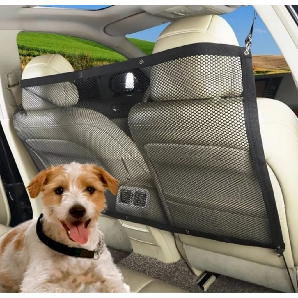 Rede De Proteção Pet Com Gancho Gatos Cachorros - Pet Car
