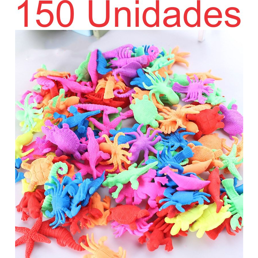 Kit 150 - Bichinhos Insetos Animais Que Cresce Na Água Bicho Animal Em Gel
