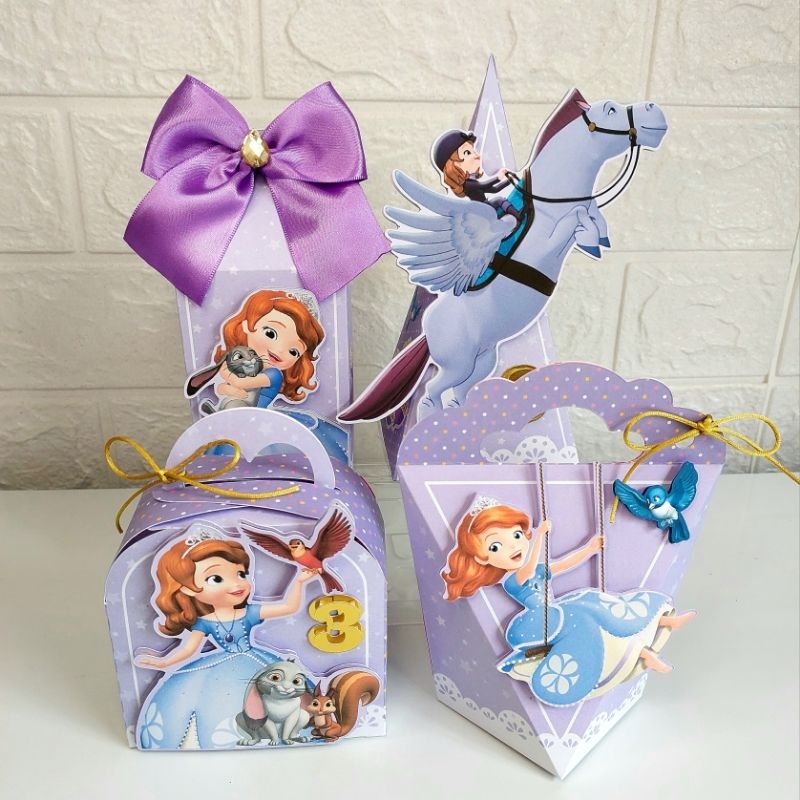 Kit festa caixas personalizadas Princesinha Sofia - Fazemos em qualquer tema! LEMBRANCINHAS PERSONALIZADOS PRINCESA SOFIA
