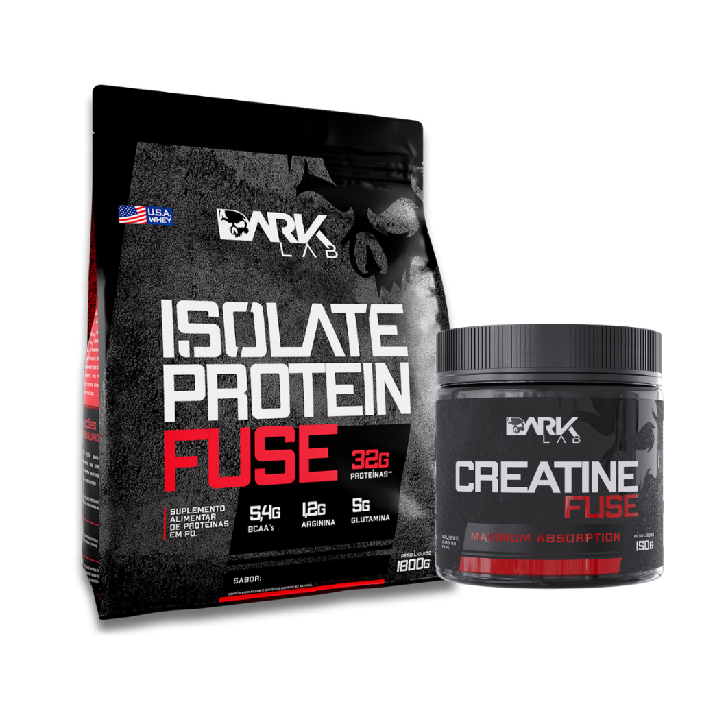 Kit Whey Isolate Protein Fuse 1,8kg + Creatina Monohidratada Fuse 150g - Dark Lab