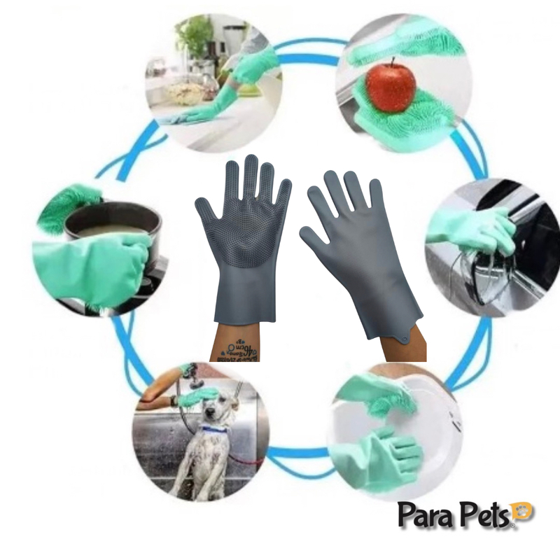 Luvas De Limpeza, Cão, Banho De Gato, Luva De Shampoo, Purificador, Lavagem De Pratos Mágicos, Esponja De Limpeza, Silício