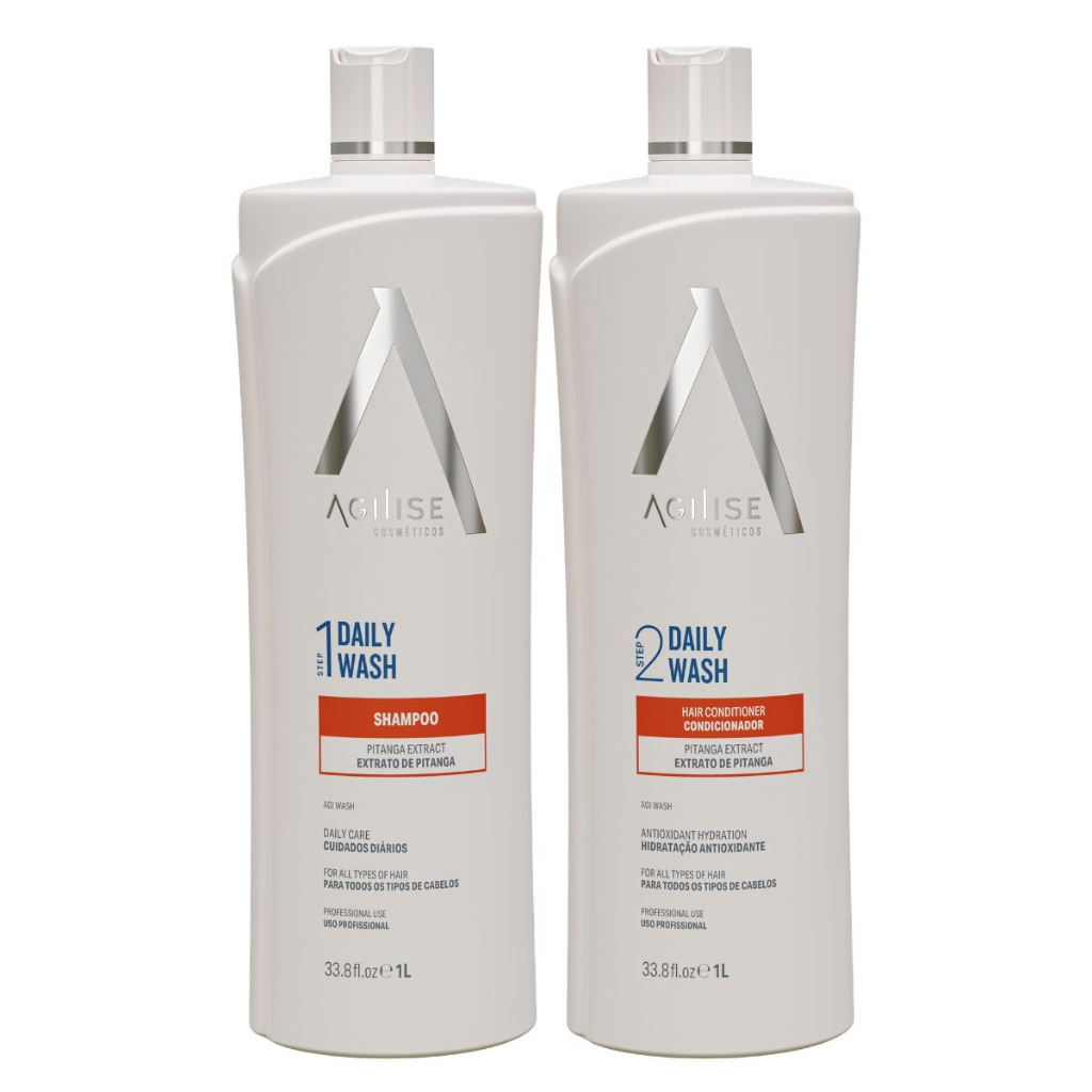 Agilise Pitanga Shampoo e Condicionador Kit Daily Wash 1L