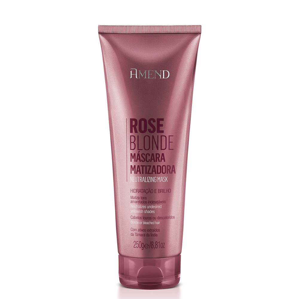 Amend Máscara Matizadora Rose Blonde 250g - Beauty