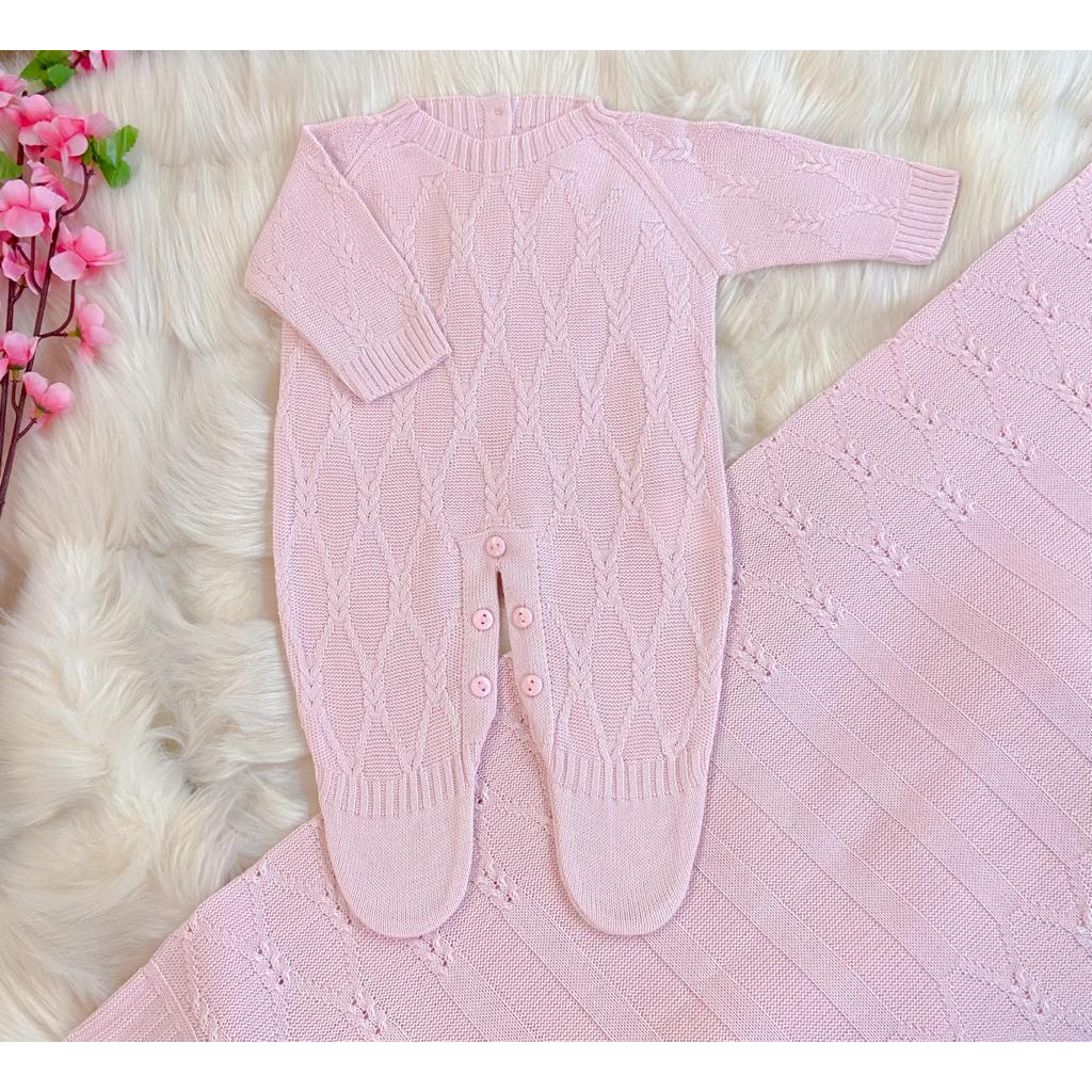 Saída de Maternidade Macacão Menina 2 pçs em Oferta na Shopee