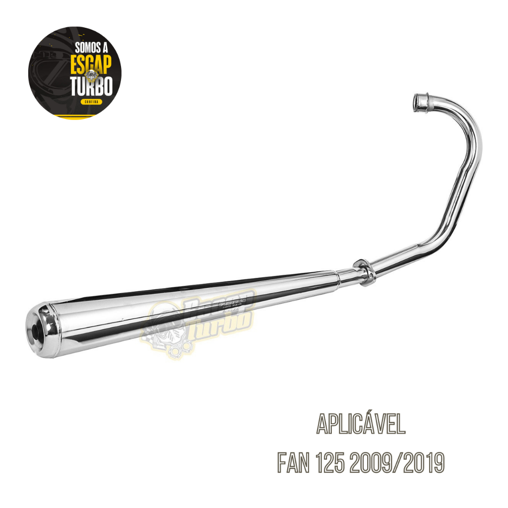 Escapamento Fan 125 2009/2019 Modelo Turuna Fortuna