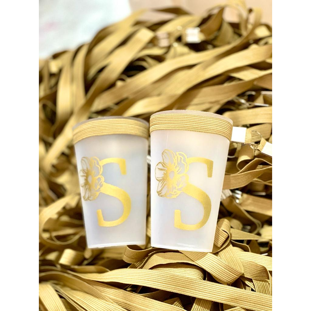 Copo ecológico + tirante cordinha festa kit c/ 30un em Oferta na Shopee