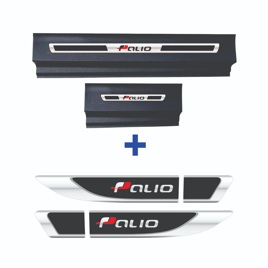 Fiat Palio Kit Soleira Resinada E Aplique De Paralama