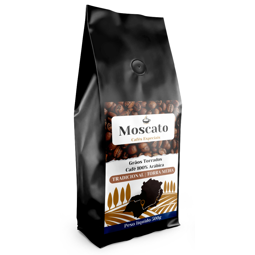 Café em Grãos Arábica Gourmet Tradicional 500g/ Torra Média em Oferta na Shopee