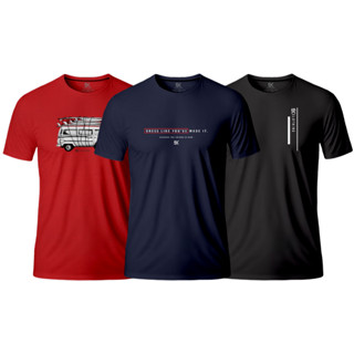 Kit 3 Camisetas Plus Size Masculina Camisa Blusa 100% Algodão 30.1 G1 ao G9